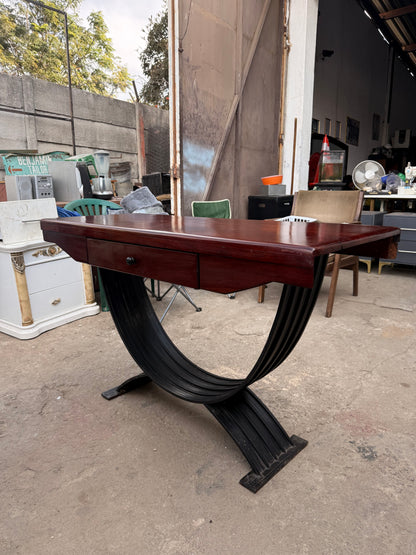 8 Sitter Teak Table With 8 Chairs and Console