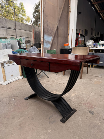 8 Sitter Teak Table With 8 Chairs and Console