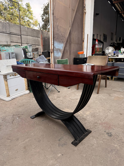 8 Sitter Teak Table With 8 Chairs and Console