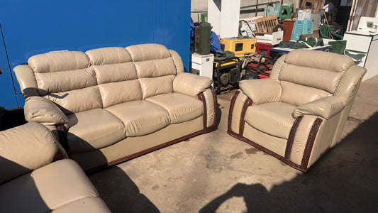 Genuine Leather 6 Sitter Sofa Set