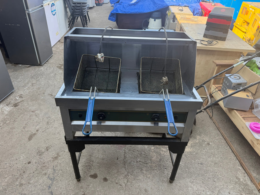 Commercial Double Basket Deep Fryer