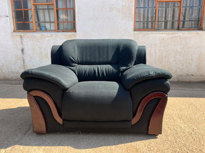 Black Sofa 6 Seater