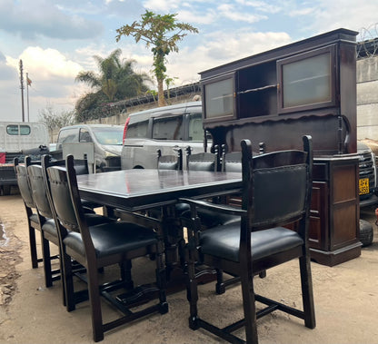 Brown Antique Dining Set