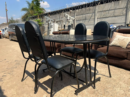 Black Dinning Table 4 Seater